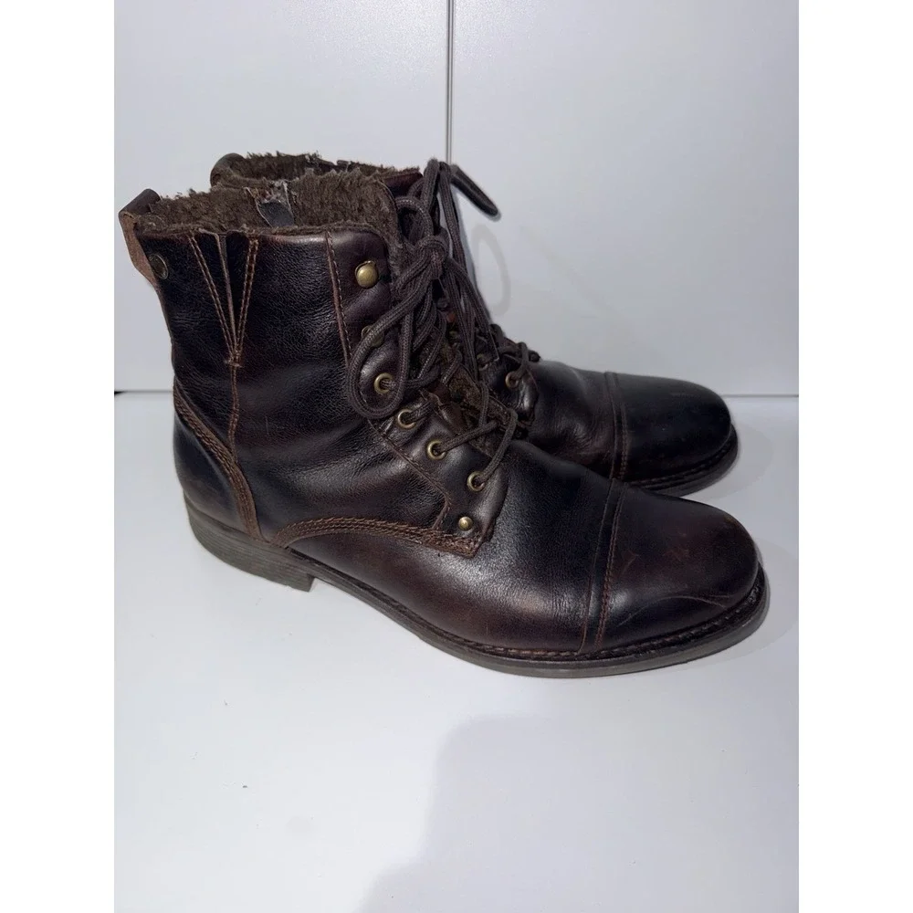 Pajar Track Men Ankle Zip‎ Boots Waterproof Leather Made in Portugal Size 45